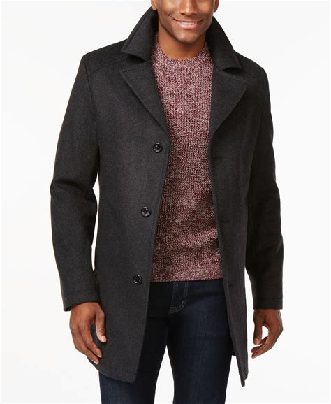 michael kors mens coat layered quilt lined wool|Michael Kors Men's Wool & Blend Coats Jackets .